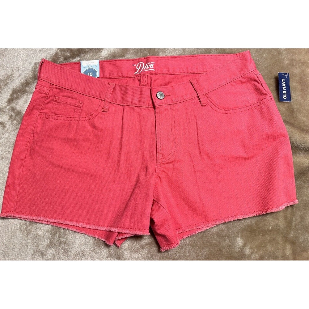 New Old Navy Shorts The Diva Size 10 Cutoff Pink Watermelon